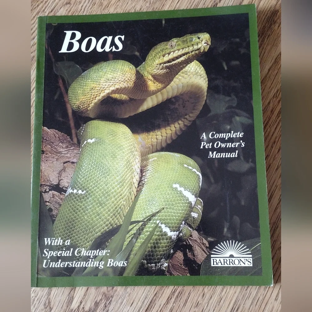 Barron's Book Of Pet Boas A Complete Pet Owner's Manual